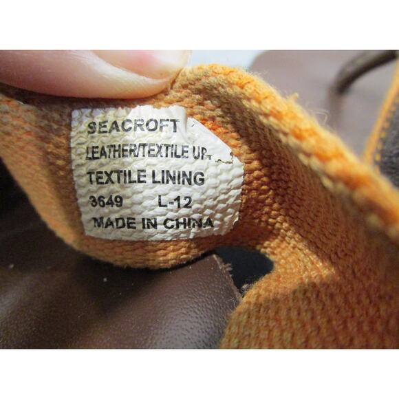 Polo Ralph Lauren Orange, Brown Suede Leather Thong Sandals Men Sz 12